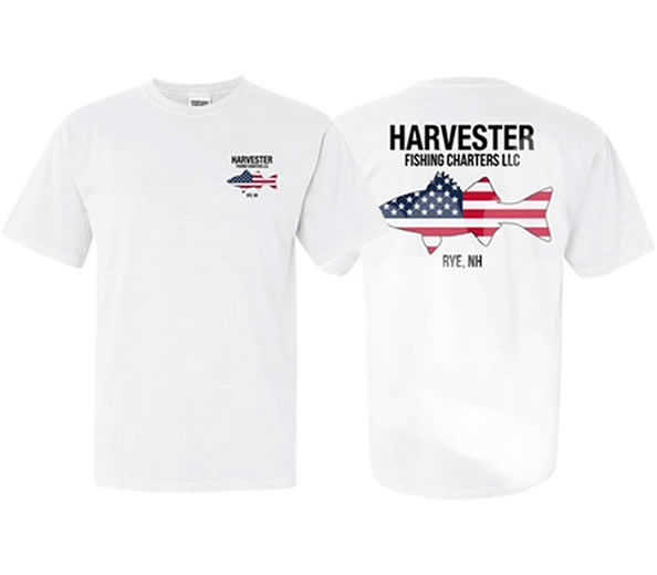 Harvester Fishing Charters - Amercian Flag Shirt