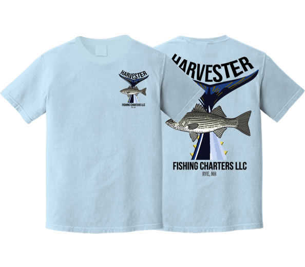 Harvester Fishing Charters - Blue Mist Cotton Short Sleeve Shirt