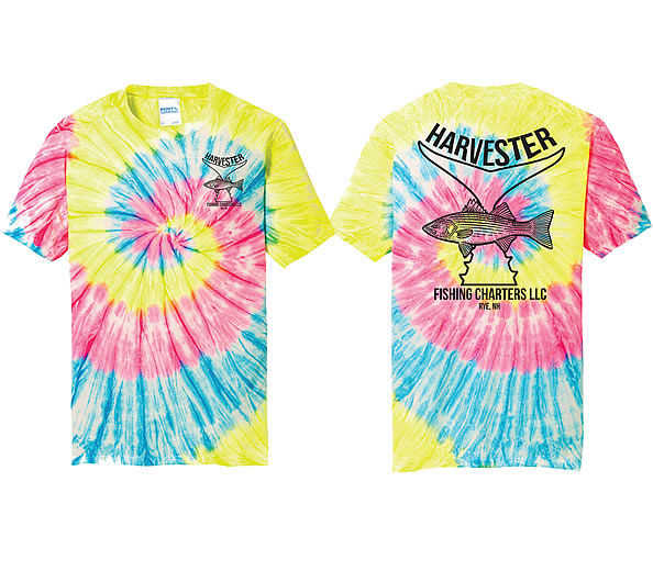 Harvester Fishing Charters - Tie-Dye Rainbow Shirt